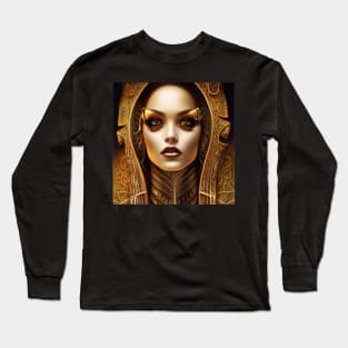 Ancient Egyptian Goddess in Gold Long Sleeve T-Shirt